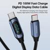 Toocki Type C To Type C Cable 100W PD Fast Charging Charger USB C To USB C Display Cable For Xiaomi POCO F3 Realme Macbook iPad