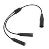 Aviation Headset Adapter Professional GA Dual Plug to for Airbus 5 Pin XLR Headphone Adapter for Most of Aviation