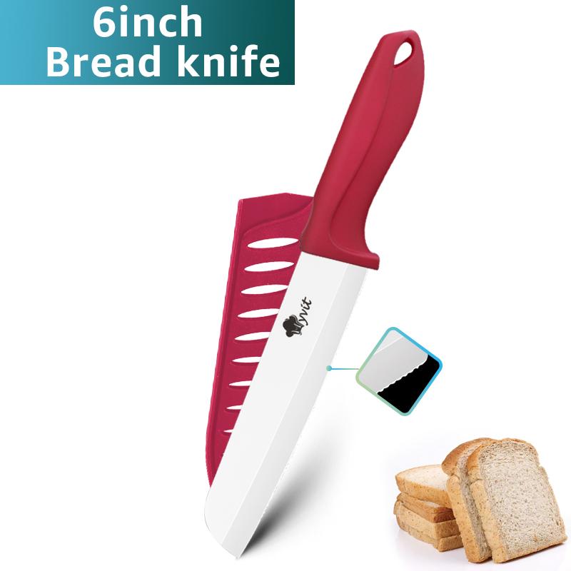 Ceramic Knives Kitchen Knive 3 4 5 6 inch Chef Paring Utility Slicing Bread Knife +Peeler Zirconia White Blade Cooking Tool