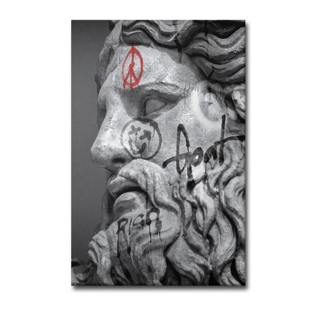 Nowoczesna minimalistyczna sztuka abstrakcyjna dzieło David rzeźba plakat na płótnie Home Wall artystyczny obraz grafika sypialnia