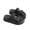 European Platform Slippers Women Wear 2025 Summer New Internet Celebrity Super Fire Velcro Heightening Sandals Women