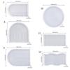 Striped Coaster Silicone Molds for Resin Casting Arch Door Coaster Tray Molds Epoxy Casting DIY Craft Cup Mat Resin Mold