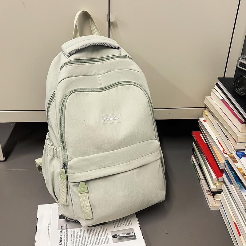 New schoolbag female college student large-capacity backpack simple and versatile high school student backpack casual backpack