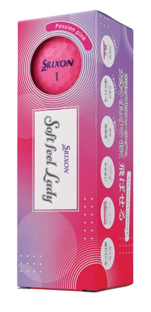 Dunlop Srixon Soft Feel Lady 6 Golf 2025 1 Dozen Passion Pink Balls, Model, (12 Balls),