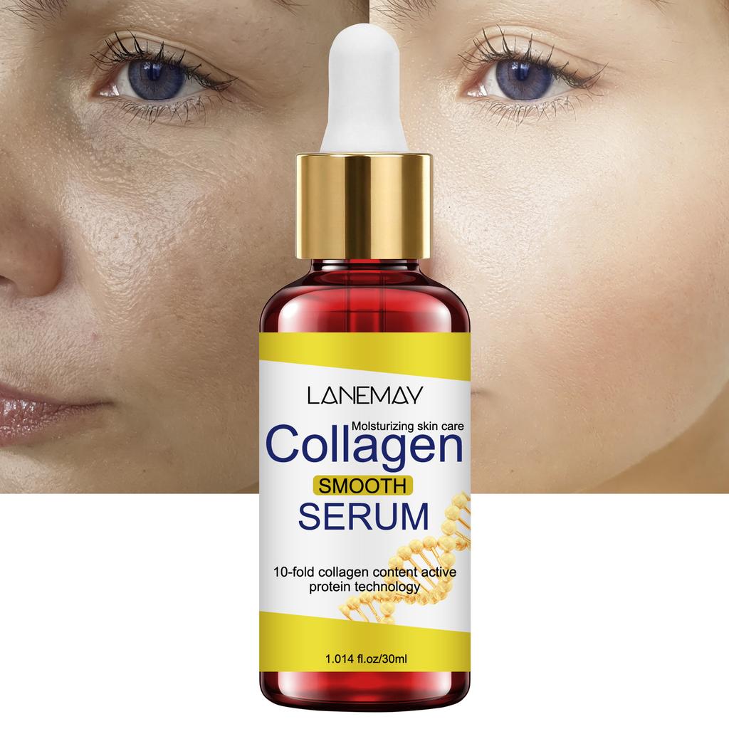 Collagen Boosting Serum with Protein Technology, Intensive Daily Moisturizing & Plumping Face, Visibly Smooths, Hydrates & Improves Skin Elasticity