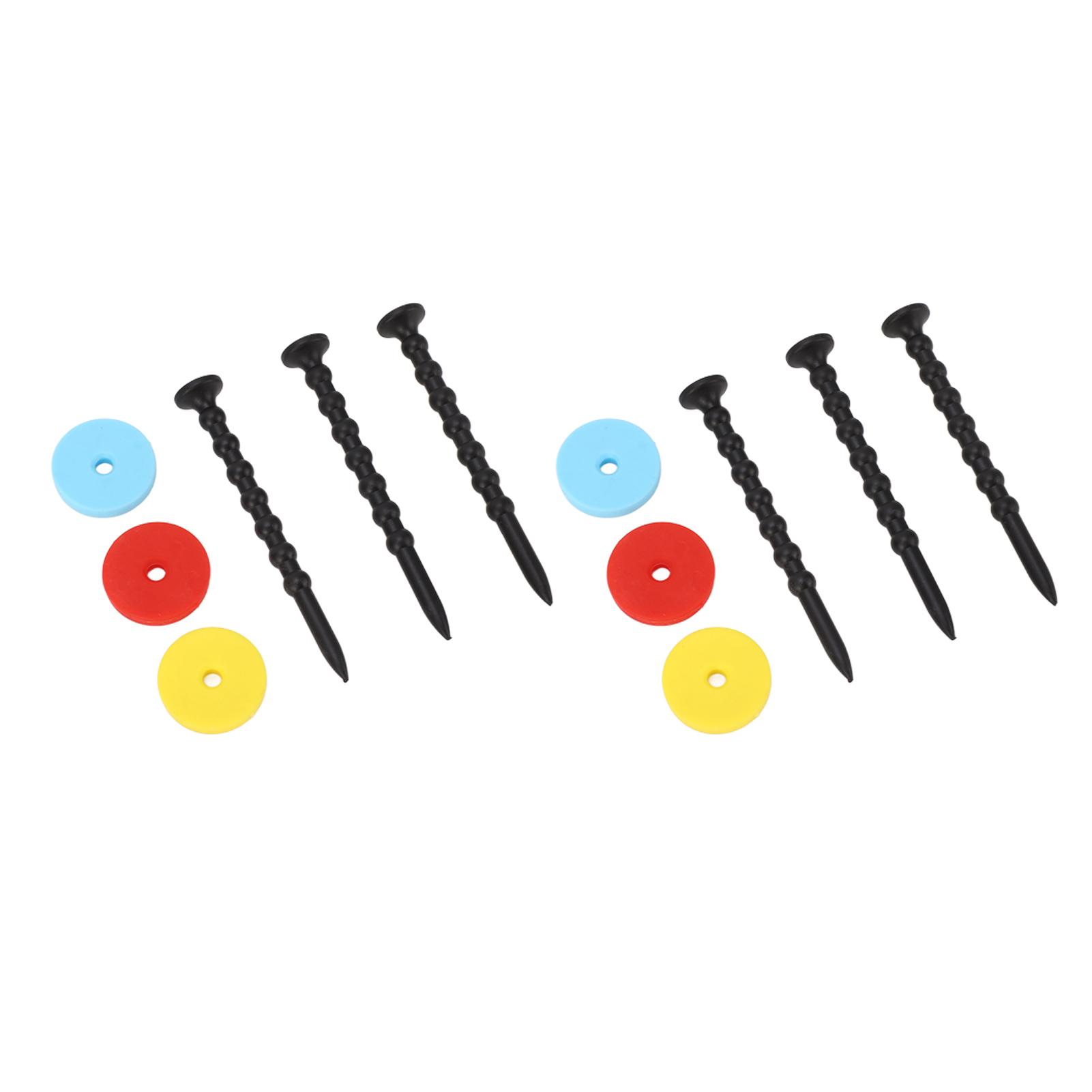 

2 Sets Golf Tee Holder ABS Long Ball Base Set Kit with Colorful Discs for Outdoor Sports