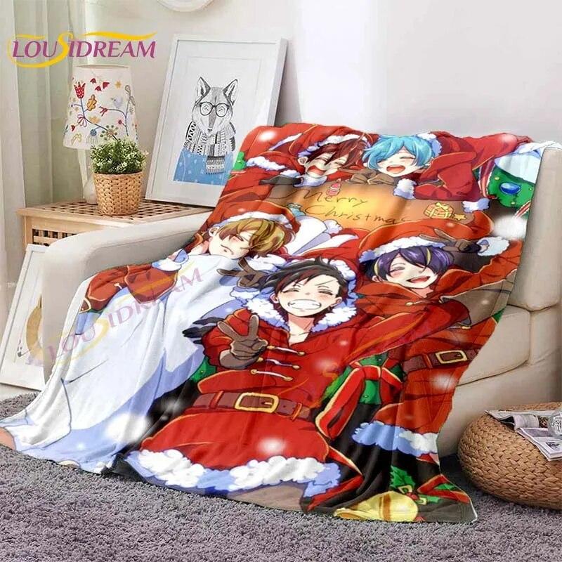 LoveUnholyc Decke RPG Decke Princess Connect Decke Spiel Anime Flanelldecke für Bett Sofa Reisen Weihnachtsdecke