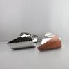 Creative Shaped Geometric Metal Curled Edge Tray, Fruit Tray, Stainless Steel Tableware, Living Room Dining Table Decoration