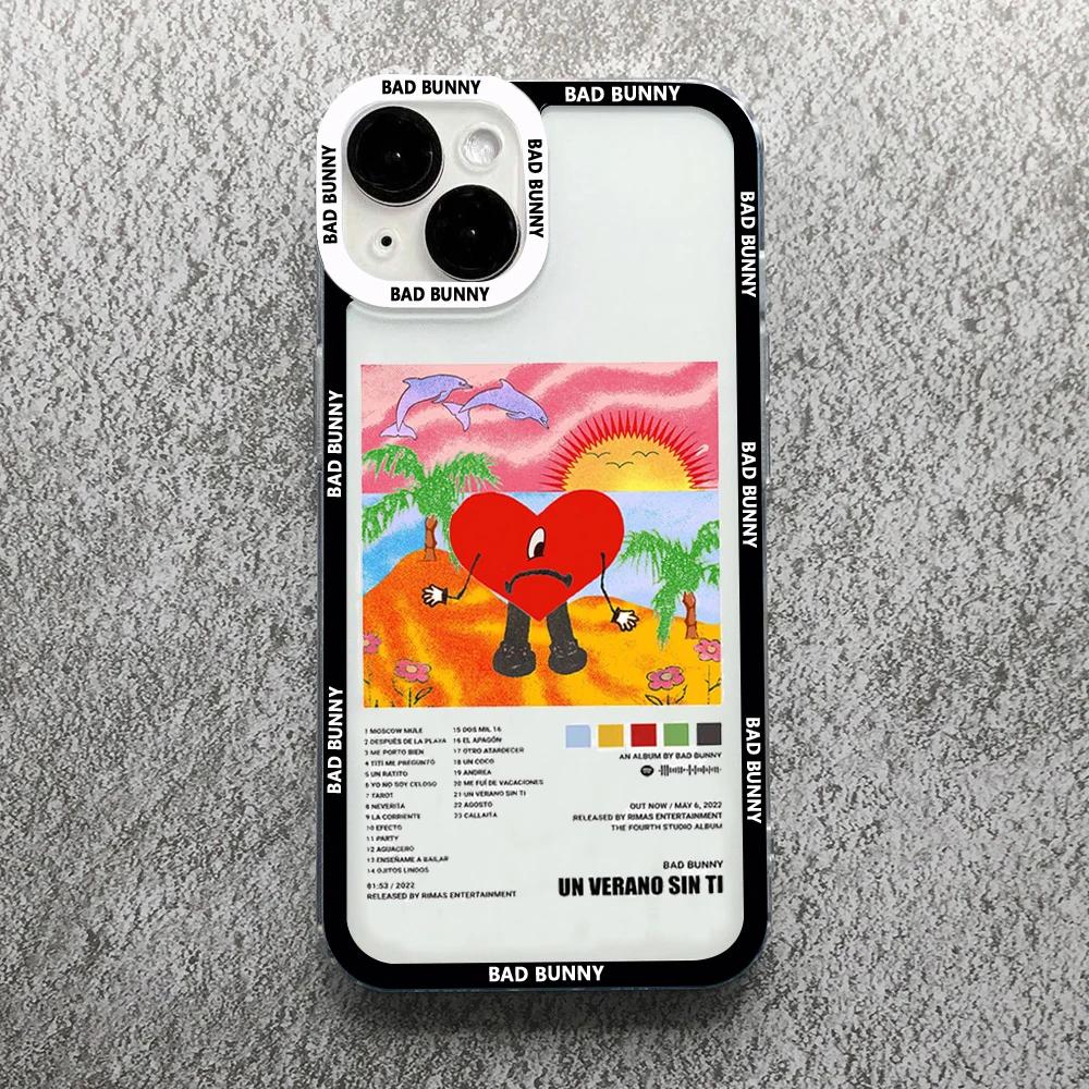 Yo Perreo Sola Bad Bunny Maluma Phone Case For iPhone 11 12 13 14 15 Pro Max Mini XS X XR SE 7 8 Plus Cover Transparent Fundas