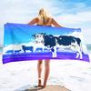 Cow Print Beach Towel Microfiber Bath Towels Oversized Cute Animal Cow Beach Towels Quick Dry Pool Towels for Bathroom Camping