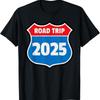 Road Trip 2025 Sign Family Group Matching Distressed T Shirt