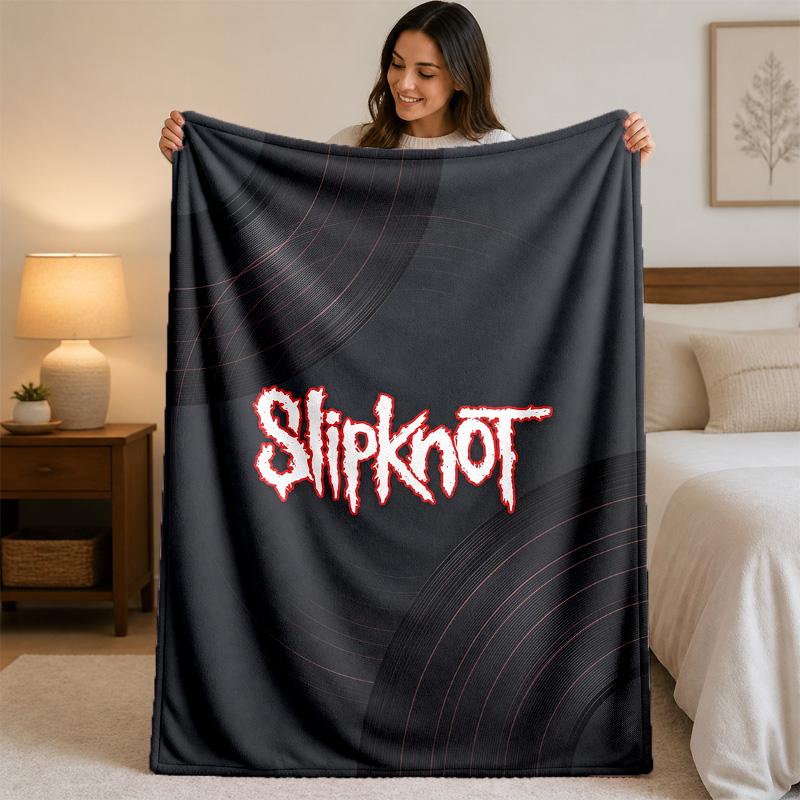 Coperta in Flanella con Stampa Slipknot Morbida Leggera Coperta Pluche per Letto Divano Uso Domestico