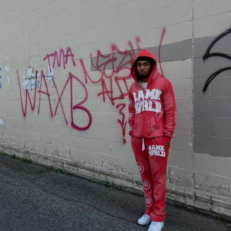 Oversized Hooded Zip-Up Sweatshirt Men Women Streetwear Hip Hop Style With 3D Embroidered Graphic Loose Fit Long Sleeve