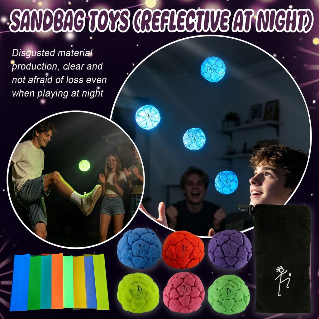 Footbag țesut manual pentru exterior, mărime 6 cm, saculeț de picior croșetat pentru adulți, pentru uz recreativ, design ușor și durabil pentru diverse activități