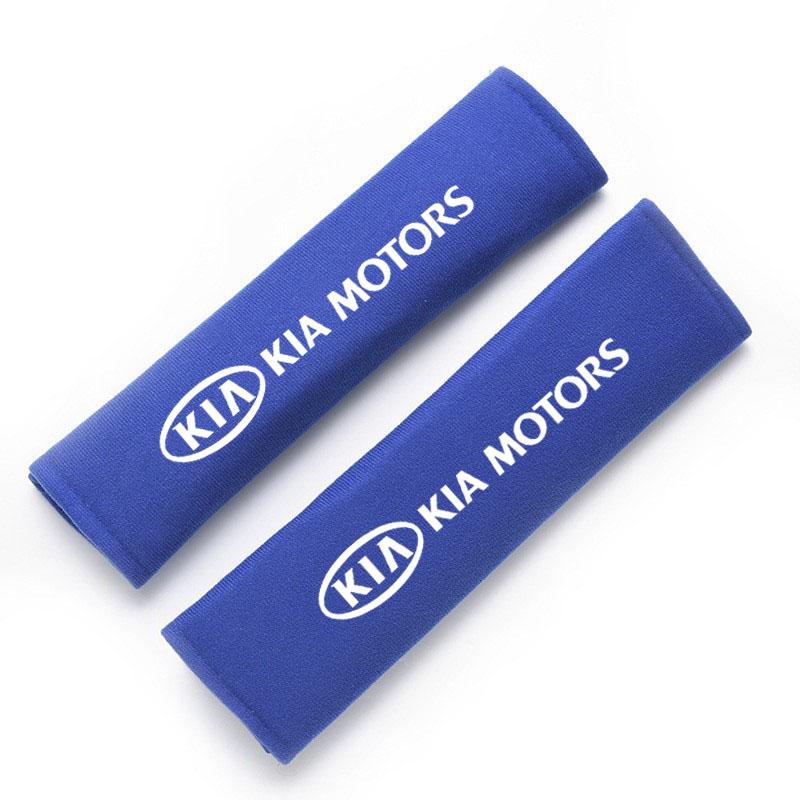 AHN1 Car Safety Belt Harness Shoulder Adjuster Pad Cover For KIA Sportage Cerato Optima K2 K3 K4 K5 Rio Soul Stonic Car Accessories