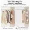Wardrobe Compressed Storage Board Closet Space Saver Compression Strap for Down Jacket Coat Sweater Travel Clothes Organizer Bag