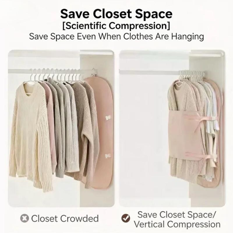 Wardrobe Compressed Storage Board Closet Space Saver Compression Strap for Down Jacket Coat Sweater Travel Clothes Organizer Bag