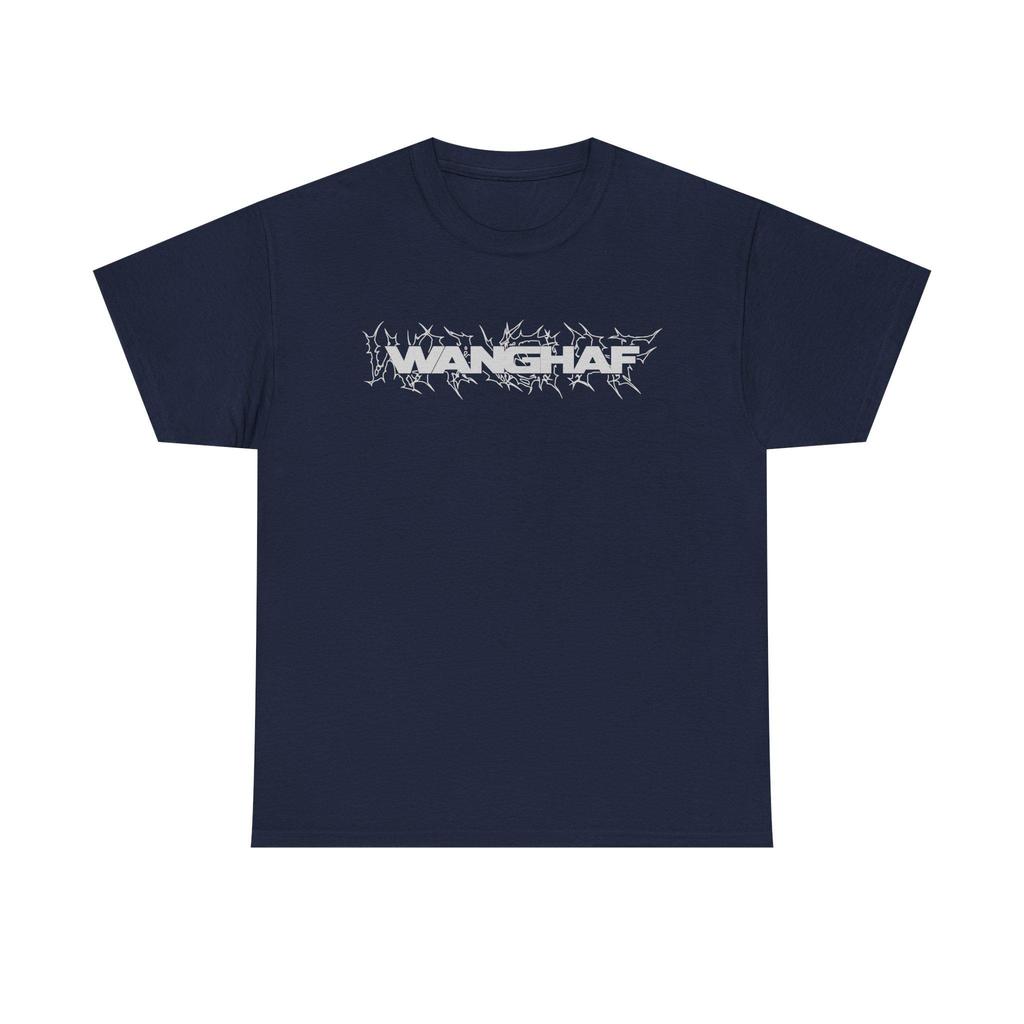 WANGHAF Barbed Wire Letter Print Tshirt Y2K Goth Streetwear Unisex Cotton Tshirt Grunge Style Casual Tee