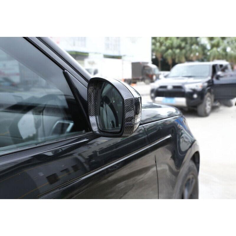 For Range Rover Sport 14-22 Carbon Fiber Rear View Side Door Mirror Strip Cover
