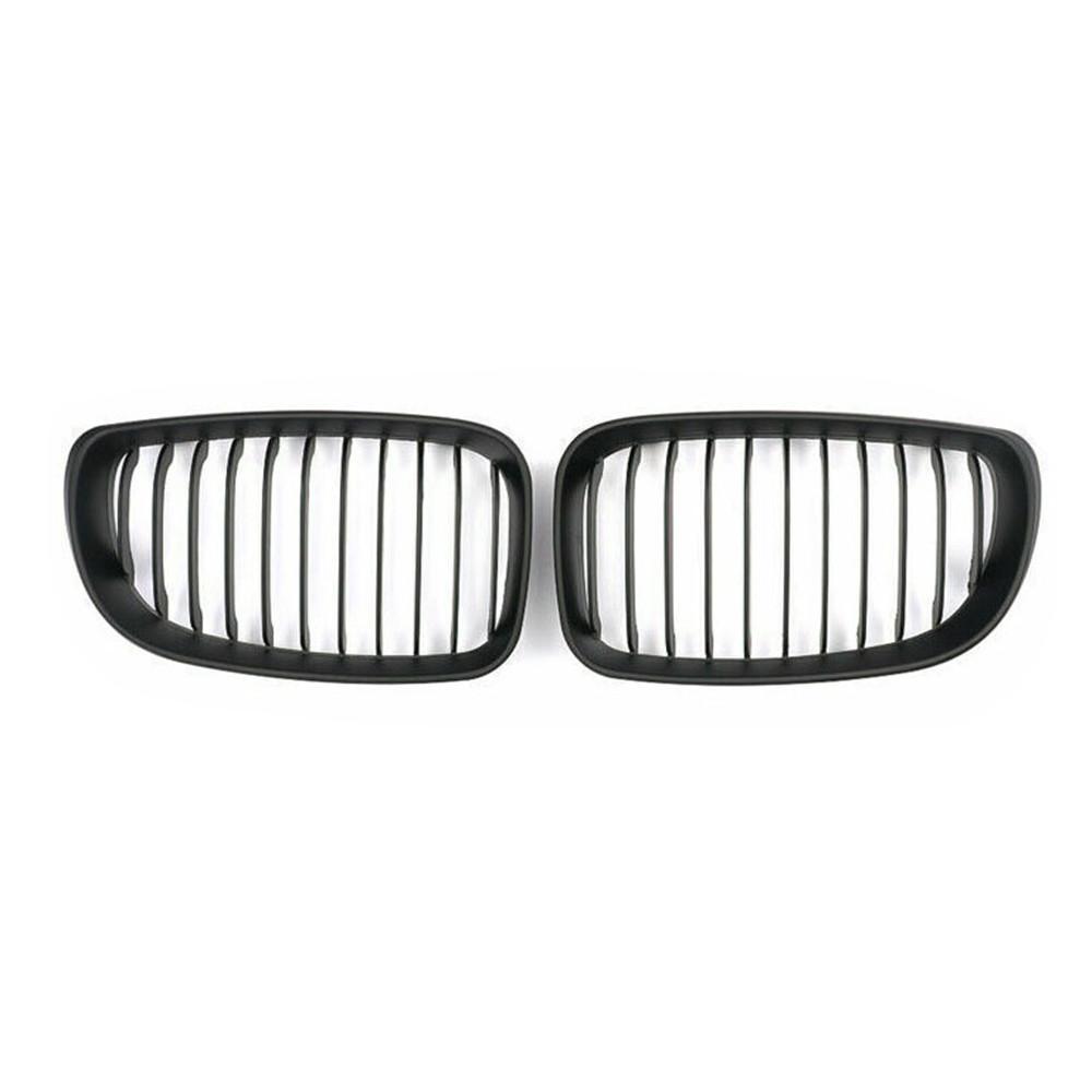 

For BMW 1 Series E81 E82 E87 E88 2008-2011 Single Line Style Grille Front Kidney Mesh Grill Bumper ABS Car Replacement матовий чорний колір