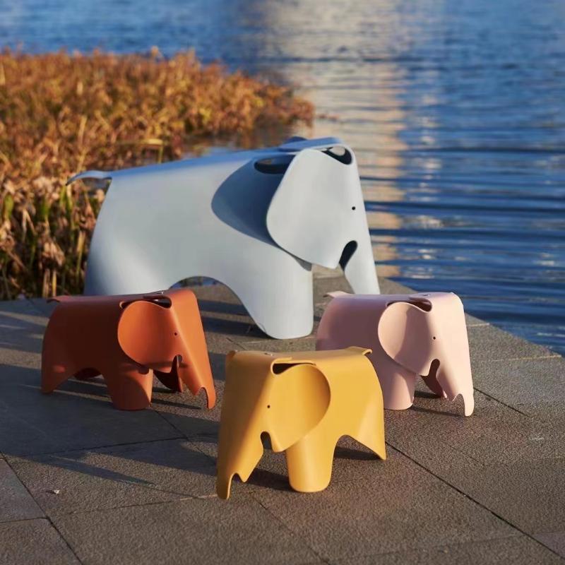 Modern Living Room Art Ornaments Creative Room Small Elephant Stools Model Decor Bookcase Nordic Design Crafts Figurines Chairs Valentines Day Gift