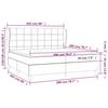Vidaxl Continental Bed With Mattress, Brown, Fabric, 200X200 Cm