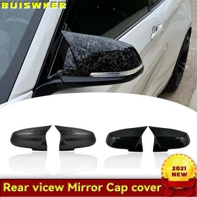 2 יחידות כיסוי מראה אחורית שחור פחמן עבור BMW סדרה 1 2 3 4 X M 220i 328i 420i F20 F21 F22 F23 F30 F32 F33 F36 X1