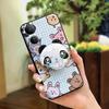 Simplicity Skin feel silicone Phone Case For VIVO V50 Lite 5G Global TPU Waterproof Rotatable stand Anti-knock cute