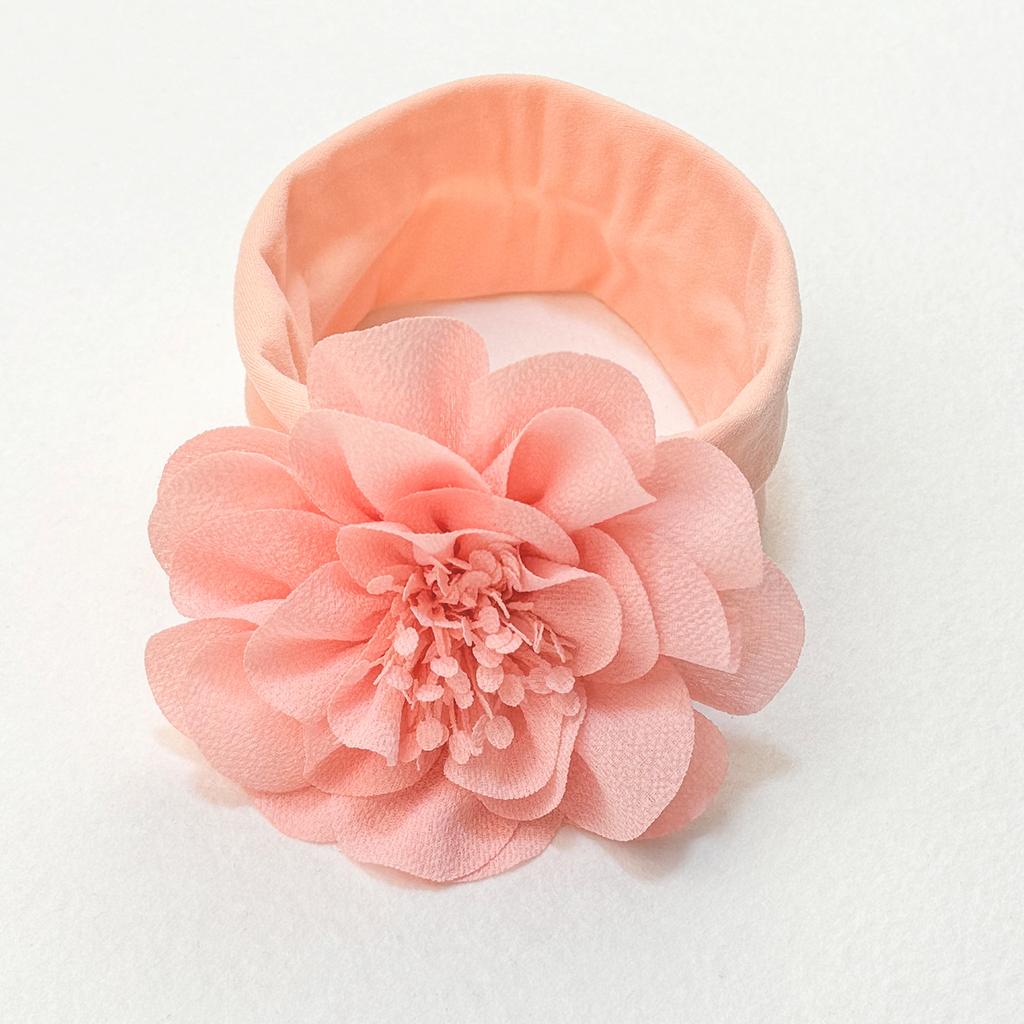 1PC Chiffon Flower Headbands Baby Girls Elastic Nylon Headbands for Baby Newborn Girls Floral Hairbands Party Hair Accessories