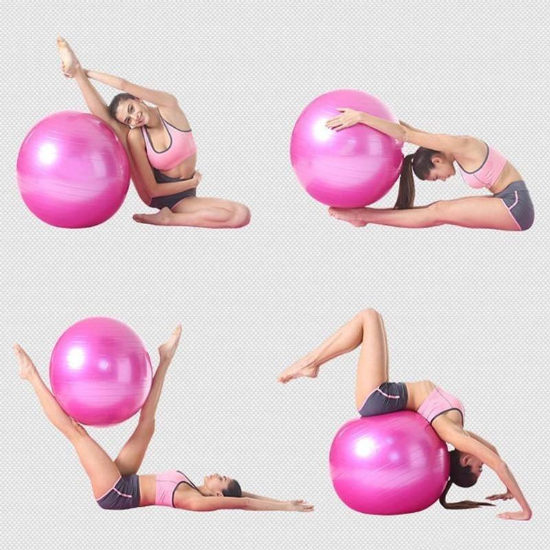Palla Per Palestra Yoga Ginnastica Fitness Addominali Boing Ball Pompa a Pedali