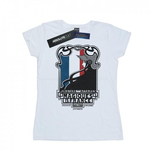 

Fantastic Beasts Womens/Ladies Magiques De La France Cotton T-Shirt XXL білий