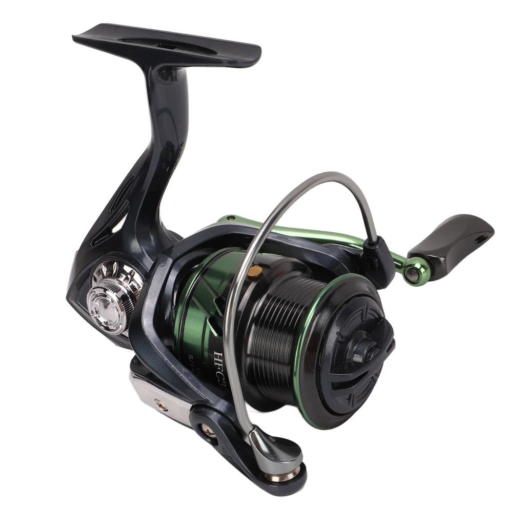 Spinning Reel Stainless Steel and Metal with Screw in Rocker Arm Fishing Spinning Wheel for Outdoor Fishing Enthusiast