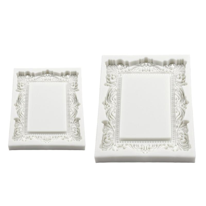 Soap Mold Vintage Embossed Frame Handmade Cake Bar Craft Kitchen Baking Tool