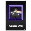 Canvas Print Neon Triangle Icon