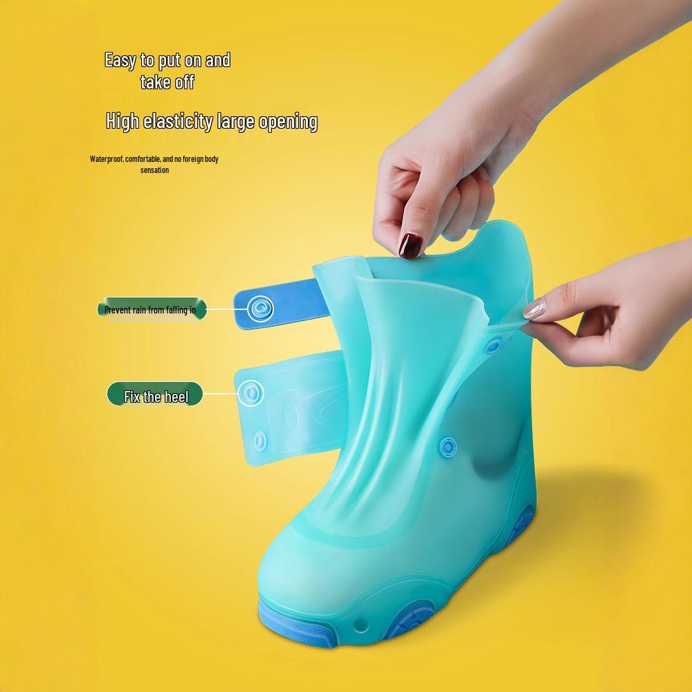 Waterproof Non-slip Silicone Rain Boot Covers for Kids & Adults