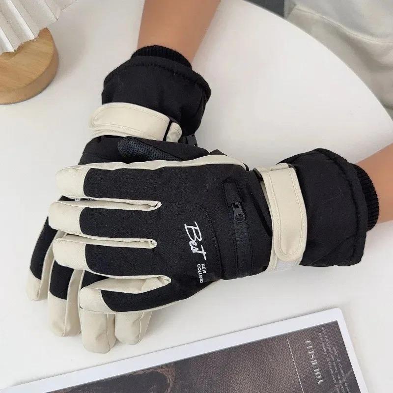 Outdoor Rutschfeste Touch-Skihandschuhe Wasserdichte Winter-Fahrradhandschuhe Tasche Warm Herren- und Damenhandschuhe Snowboard Zubehör