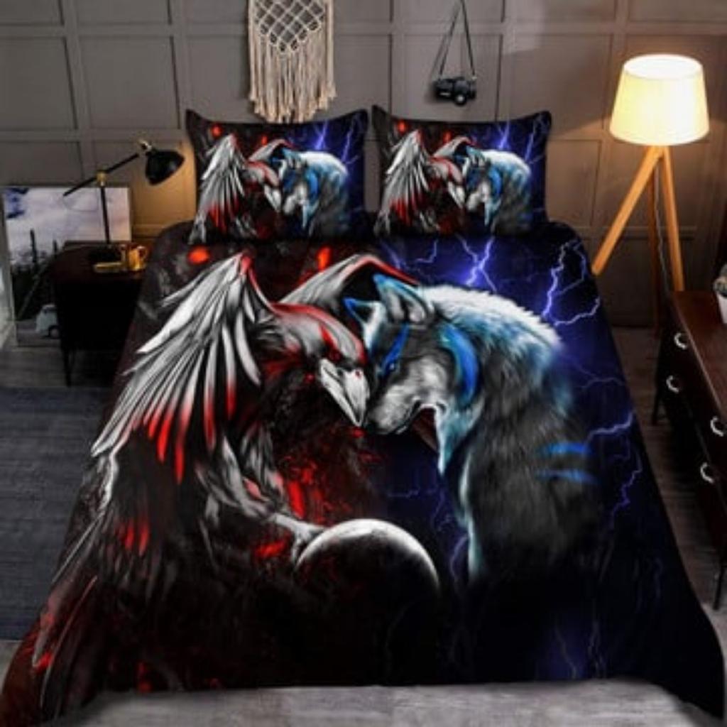 Tmarc Tee Native Skull Galaxy Bedding Set Bedspreads Home Bedding Set Quilt Cover Set