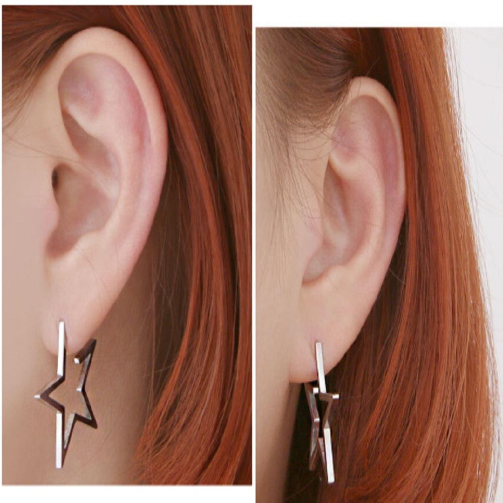 Surgical piercing on one side only