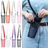 With Strap Portable Visible Bag Mug Holder Sport Water Bottle Cover Water Bottle Bag Beverage Bag Mesh Cup Pouch,1PCS