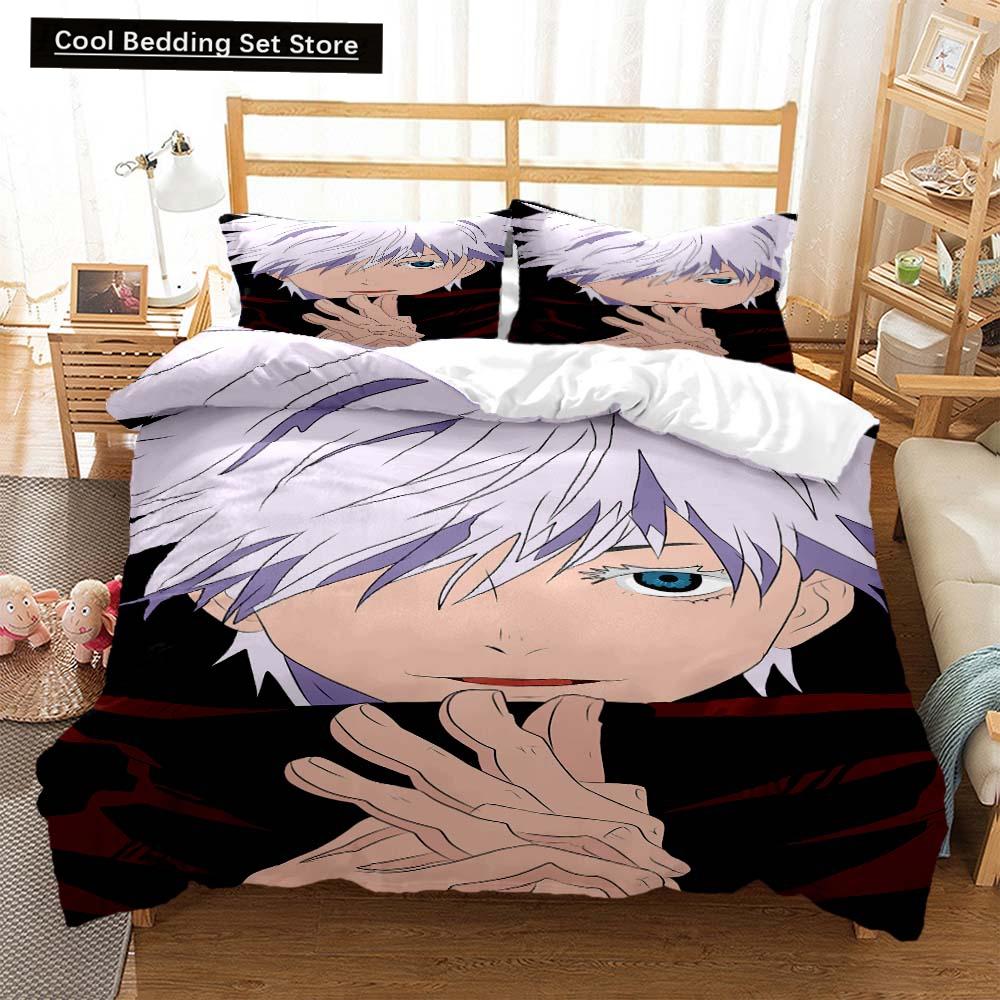 3D Anime Jujutsu Kaisen Digital Print Polyester Bedding Sets Covers Boys Duvet Cover Set For Teens Bedding Set Home Textiles