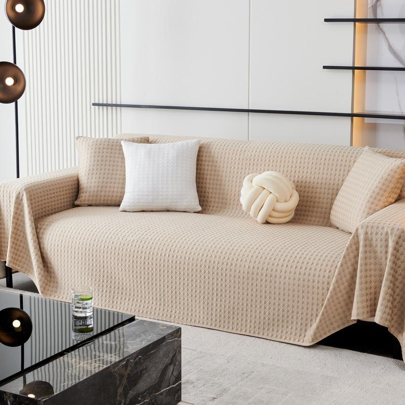 Summer Cool Feeling Ice Silk Sofa Towel a Whole Full Covered Green Fresh Sofa Cover Cloth Non-Slip Sofa Cushion Blanket