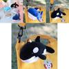 Cute Shark Blue Whale Orcinus Orca Plush Doll Pendant Wallet For Kids Gift And Accessories