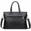 Men's Wear-Resistant Leather Laptop Briefcase - Large Capacity Crossbody/Shoulder Bag