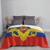 Coat Of Arms Of Russia Russian Flag Blankets Soft Warm Flannel Throw Blanket Bedding for Bed Living Room Picnic Travel Home Sofa