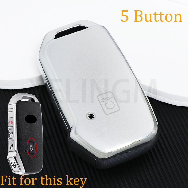 4 5 Buttons Shell For Kia Telluride Telluride Sx  Sportage R  K5 Gt Line  Seltos  Tpu Car Remote Key Case Cover