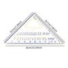Carpentry Triangle Ruler, Metric and Imperial Scribing Carpenter Marking Tool,Measuring Square Tool for Industrial Carpenter Building, Pink