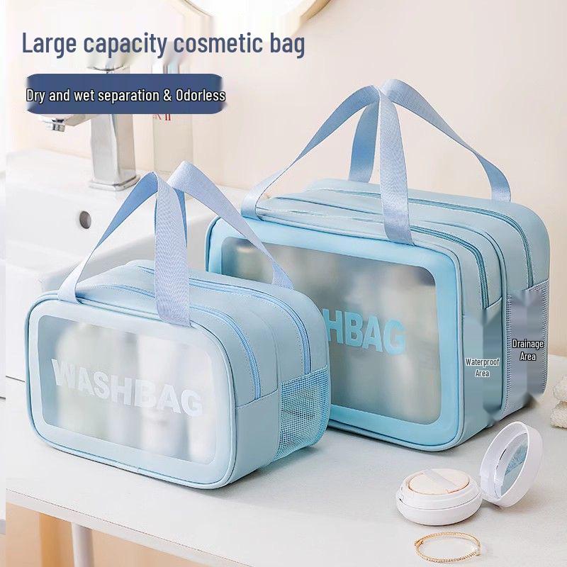 Large Capacity Waterproof Cosmetic & Travel Bag with Wet/Dry Separation