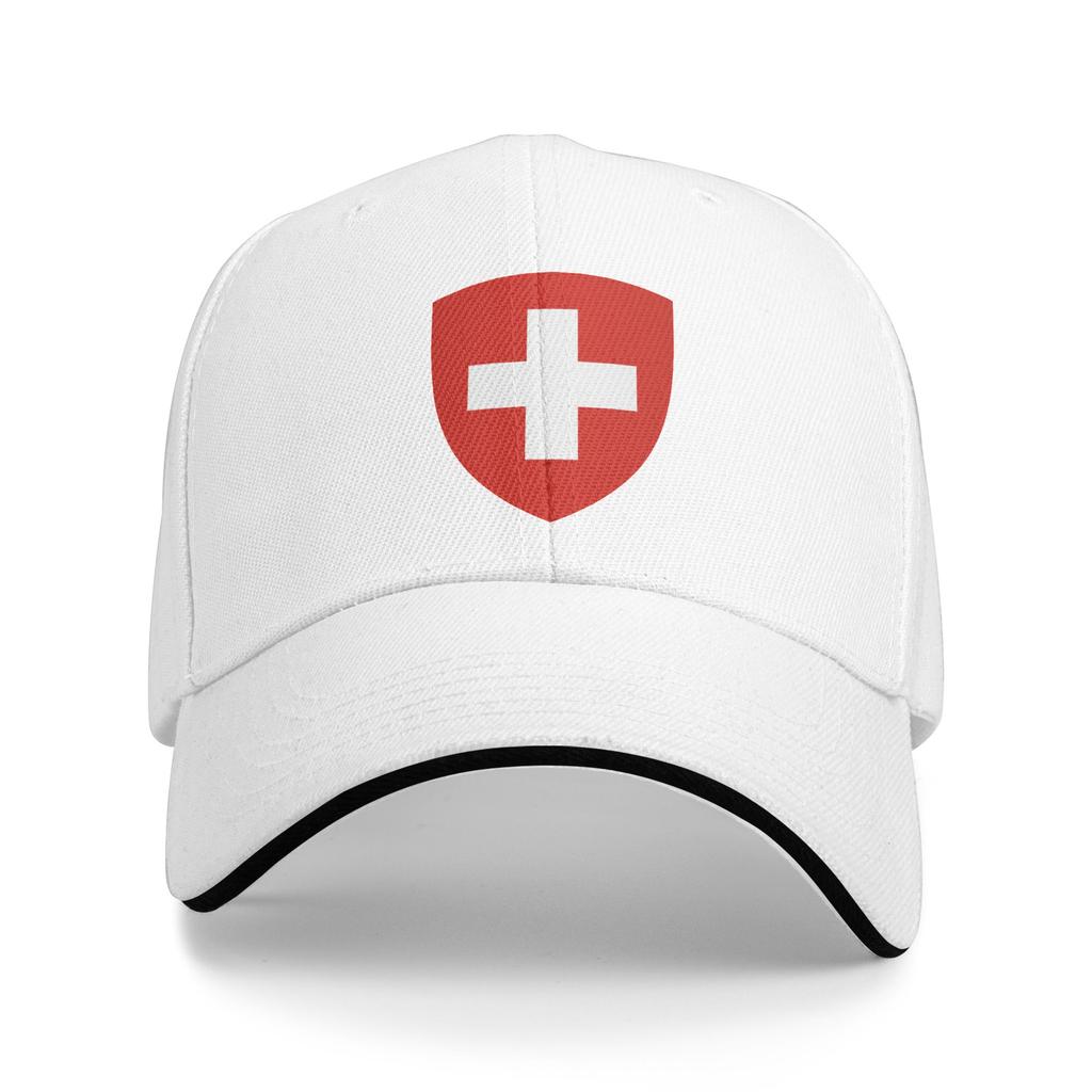 Personalized Fashion Swiss Switzerland Flag Baseball Cap WoUnisex Unisex Adjustable Unisex  Dad Hat Summer Sun Hat