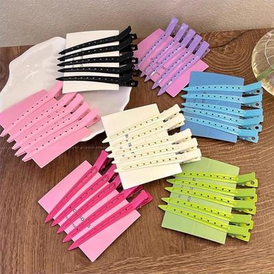5 Pezzi Multicolore Fermaglio Fisso per Capelli da Salone da Donna, Arricciacapelli, Fermaglio per Capelli, Fermaglio per Capelli Senza Pieghe, Strumenti per lo Styling dell'Acconciatura con Borsa, Professionali