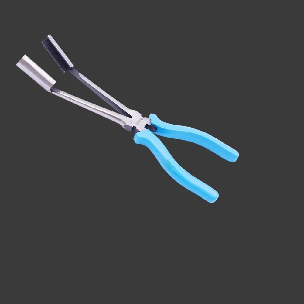 Steel Car Spark Plug Wire  Removal  Pliers High-voltage Wire Sub-cylinder Cable Removal Clamp Tool Rubber Handle Crimping Pliers